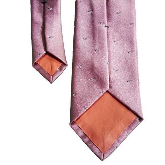 Yves Saint Laurent YSL Mens Silk Embroidered Tie - Picture 6 of 7